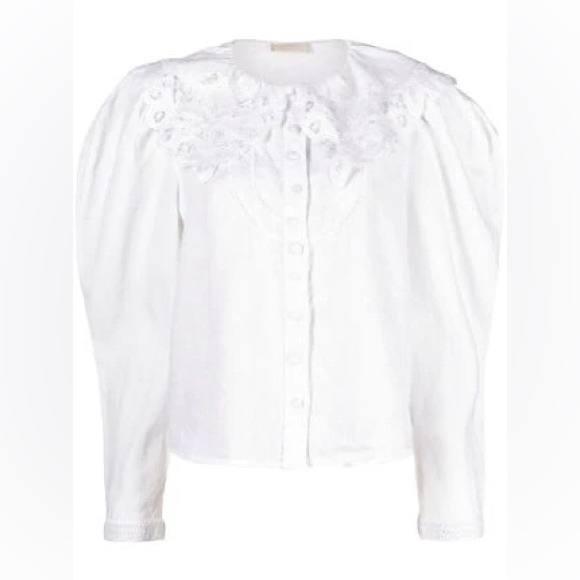 Ulla Johnson Tops - Ulla Johnson broderie anglaise collar blouse